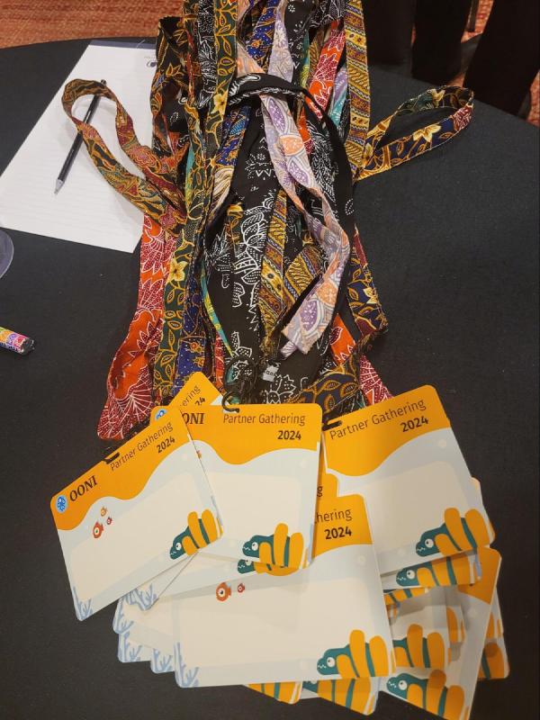 OONI Partner Gathering 2024 lanyards and badges OONI Partner Gathering 2024 lanyards and badges